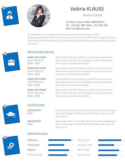 Lebenslauf für Leitende Angestellte